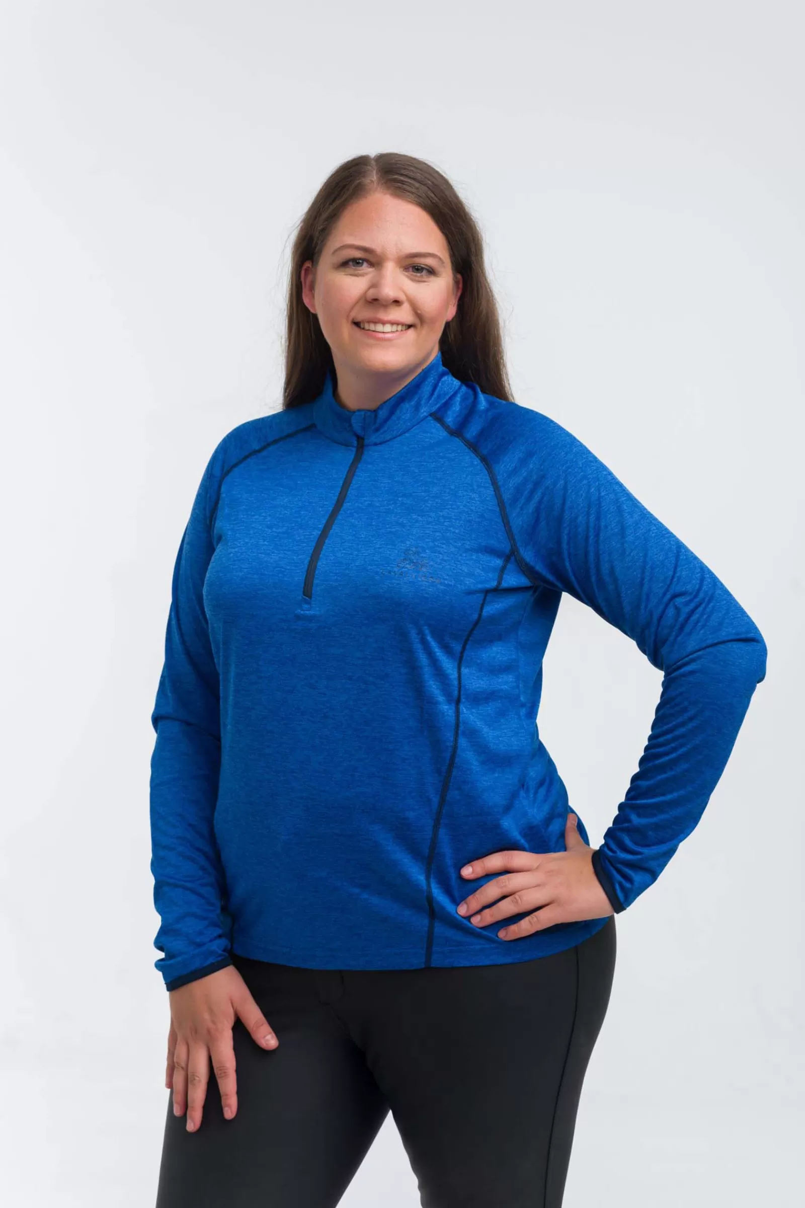 Tops & T-Shirts*cavalliera Tosca Women'S Performance Longsleeve Navy/Melange