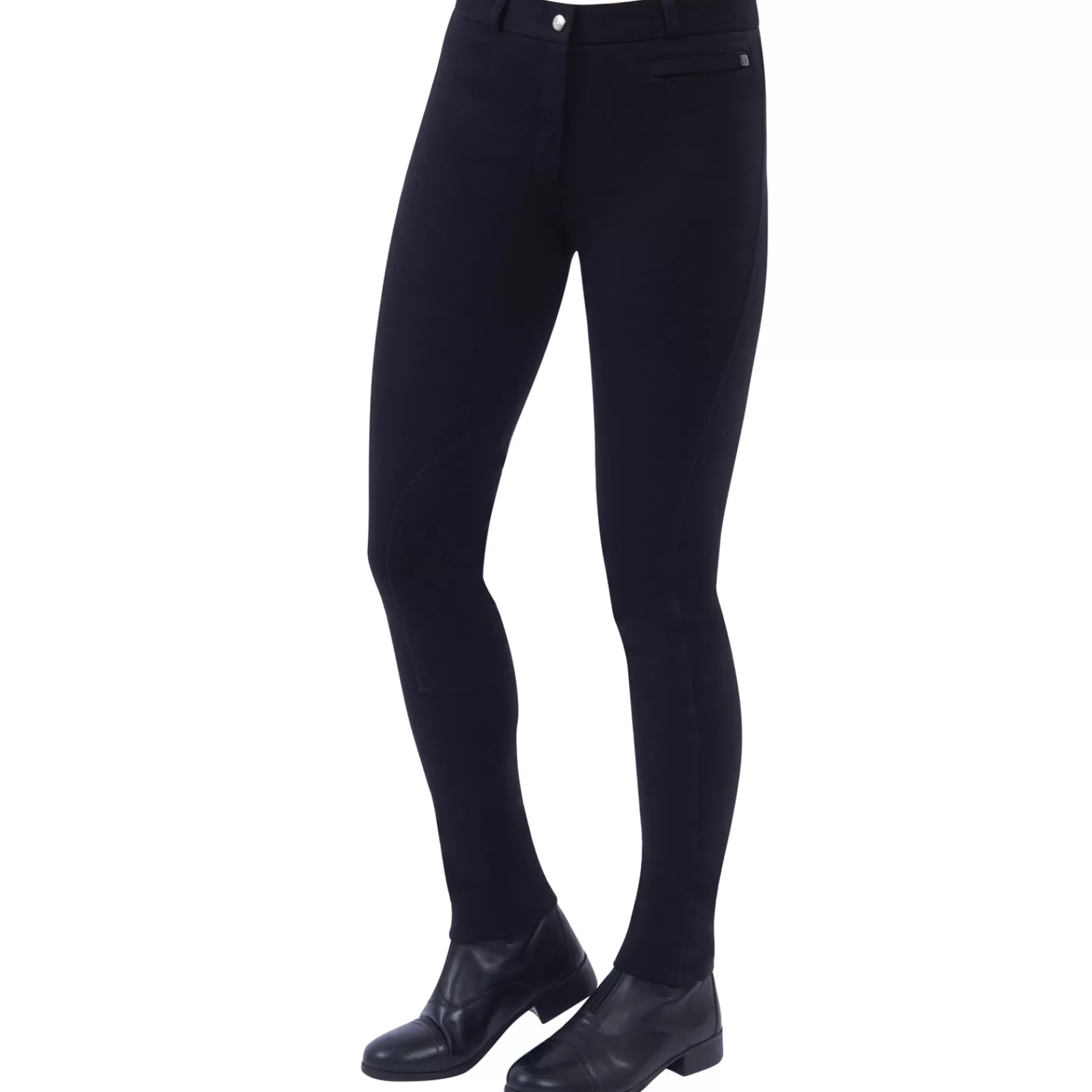 Jodhpurs*dublin Supa-Fit Zip Up Knee Patch Jodhpurs For Women Black