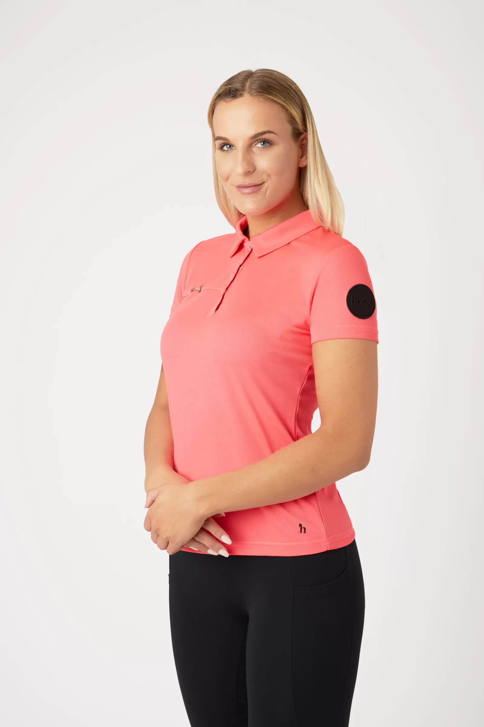 Tops & T-Shirts*horze Denise Women'S Functional Short Sleeve Polo Shirt Pink