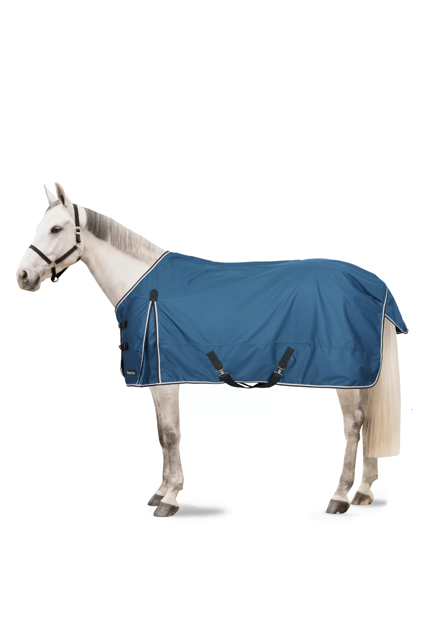 horze Glasgow Turnout Rug With Fleece Lining And Reflective Accents> Lightweight Turnout Rugs