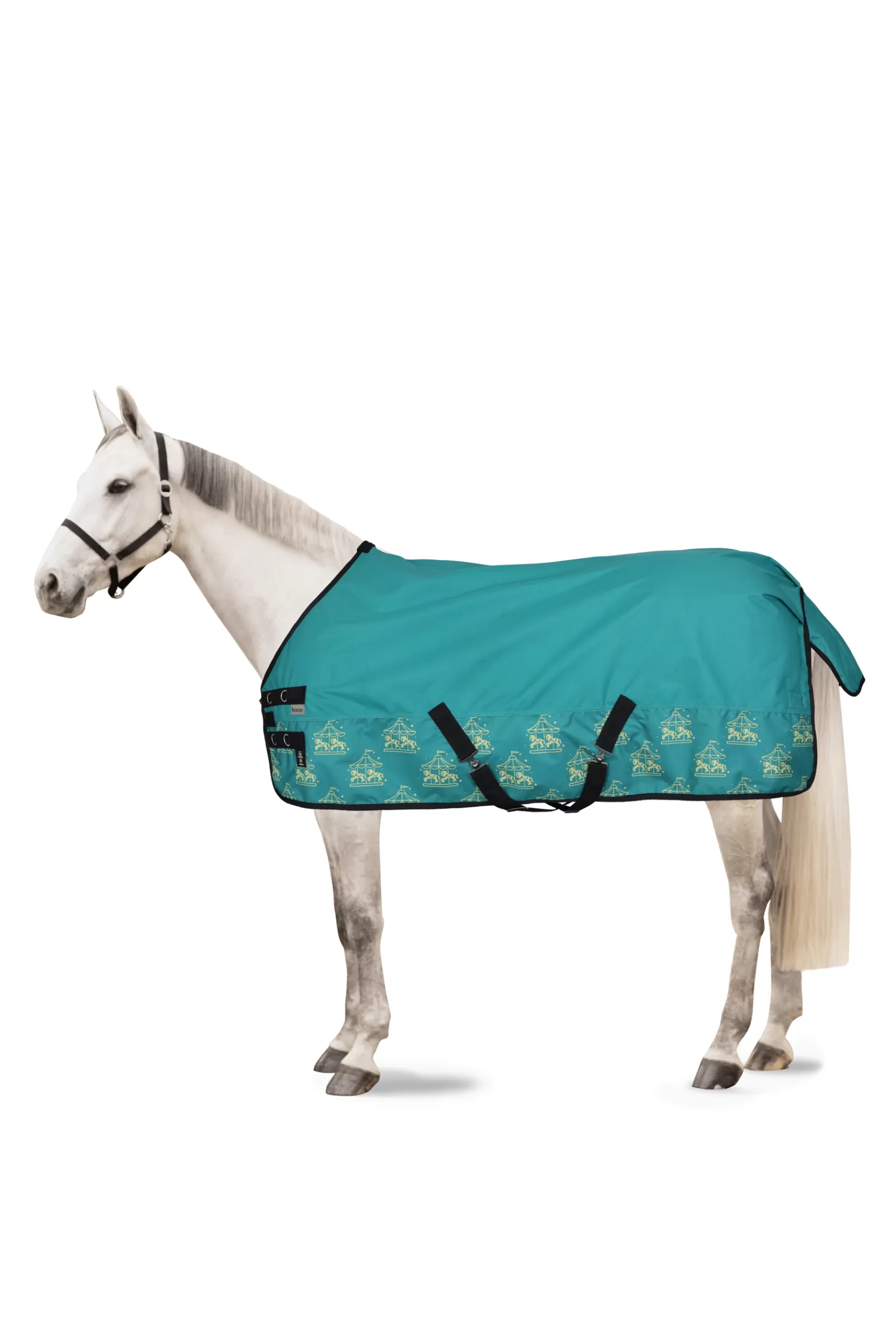 horze Magic Carousel Pony Turnout Rug With Fleece Lining> Lightweight Turnout Rugs