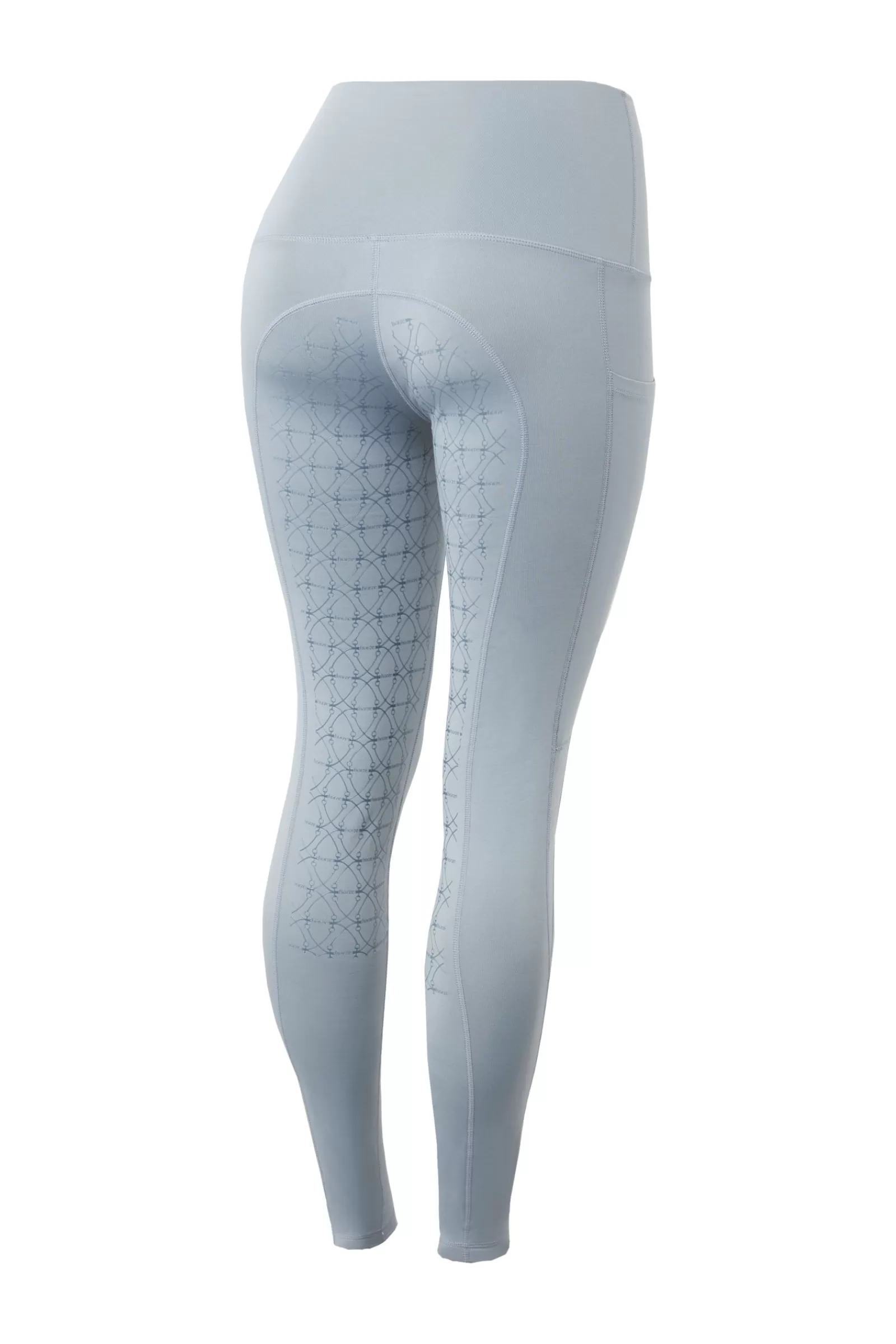 Riding Tights*horze Mette Women'S Full Seat Mid Season Riding Tights With High Waist Tradewinds Grey