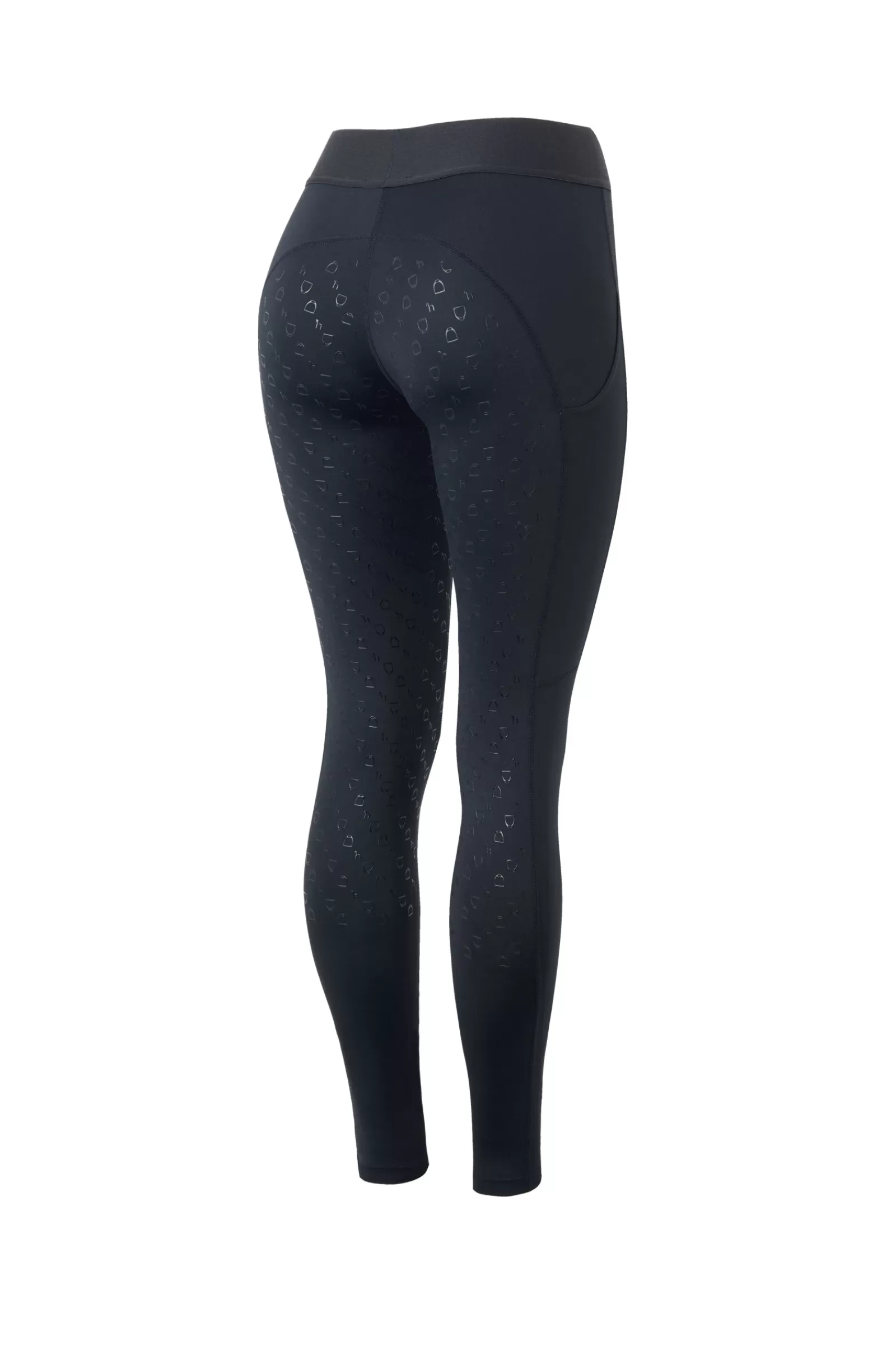 Riding Tights*horze Nadia Women'S Silicone Full Seat Riding Tights With 4-Pockets Dark Navy (New Patches)