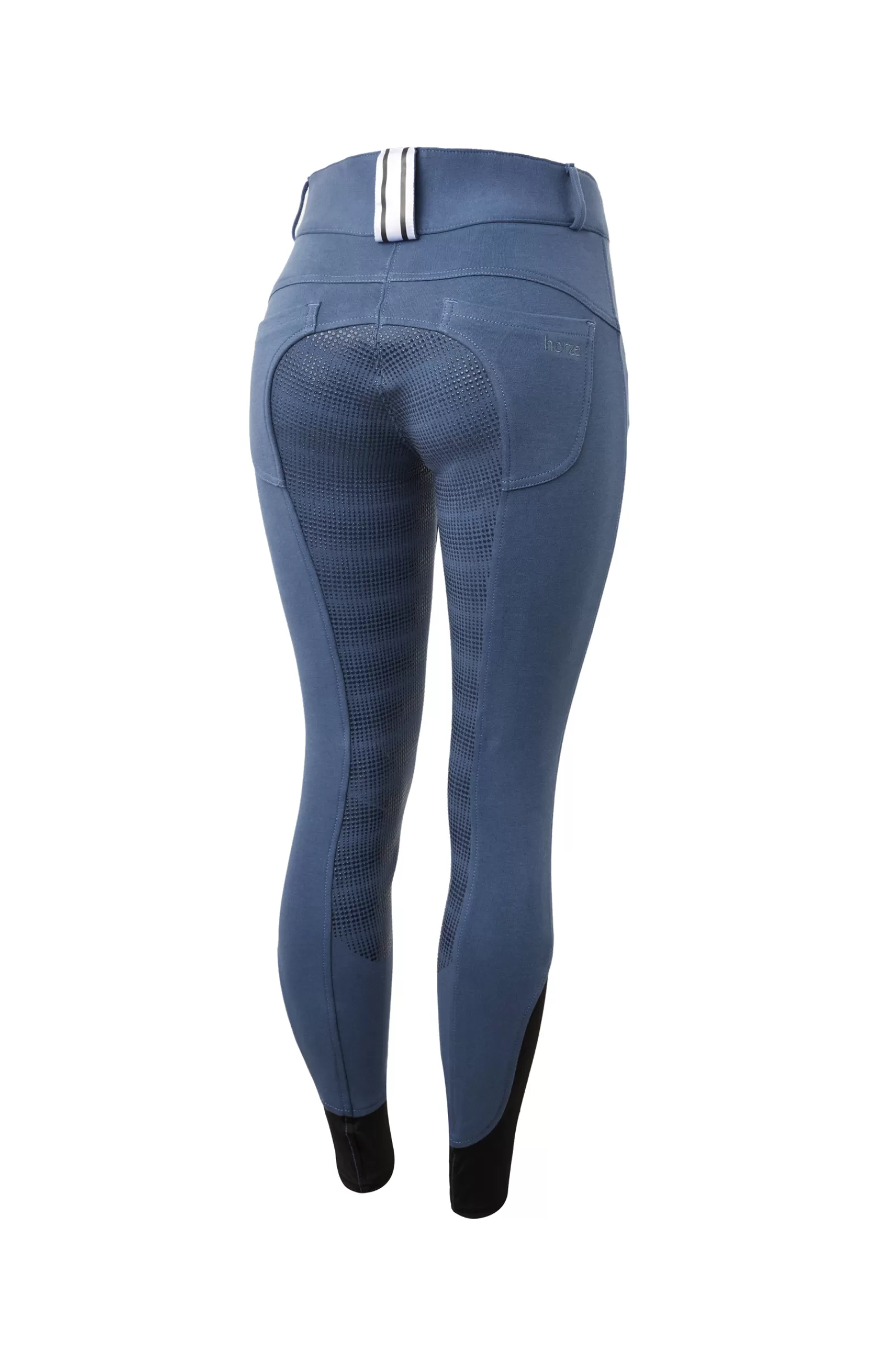 Full Seat Breeches*horze Women'S Full Seat Breeches With Belt Loop Detail Bering Sea Blue