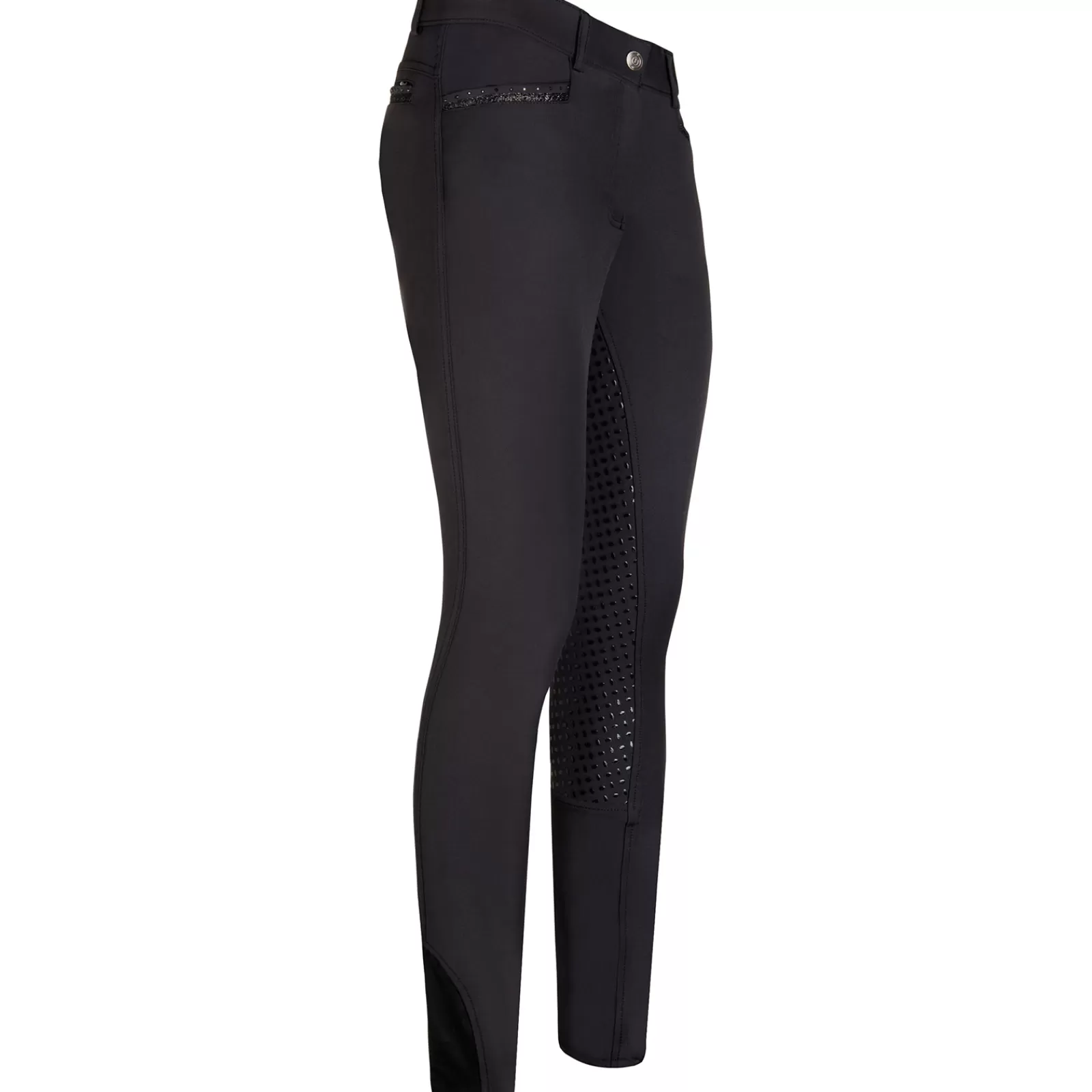 Full Seat Breeches*imperialriding Imperial Riding Women'S Riding Breeches Silicone Full Seat El Capone Black