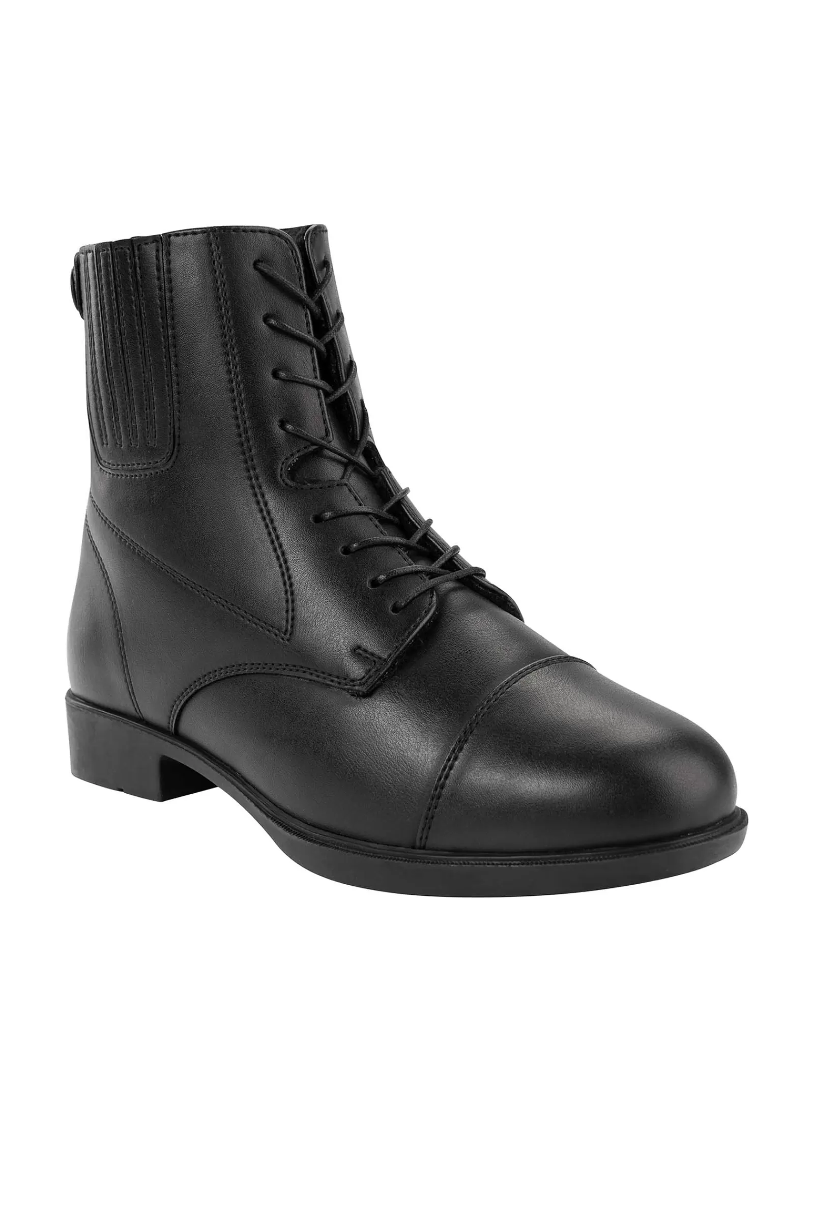 Jodhpur Boots*suedwindfootwear Suedwind Footwear Companion Back Zip Lace Women'S Vegan Winter Jodhpur Boots Black